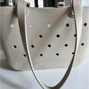 Simple Modern Cream Tote Bag